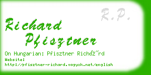 richard pfisztner business card